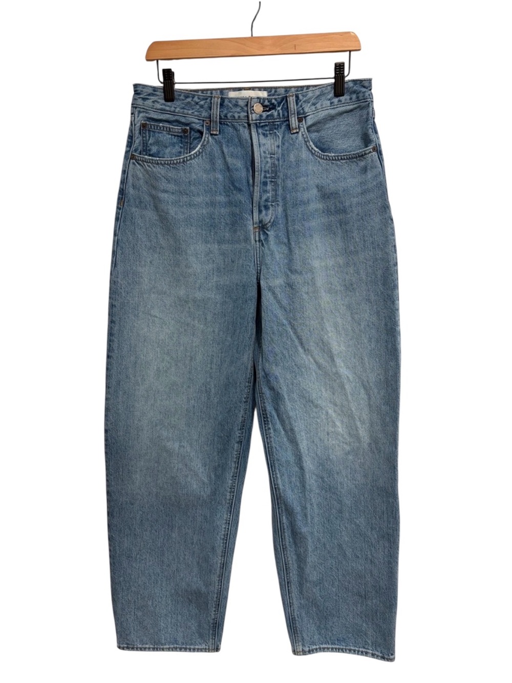 Denim Forum The Mia High Rise Curve Women’s Light Blue Straight-Leg Jeans